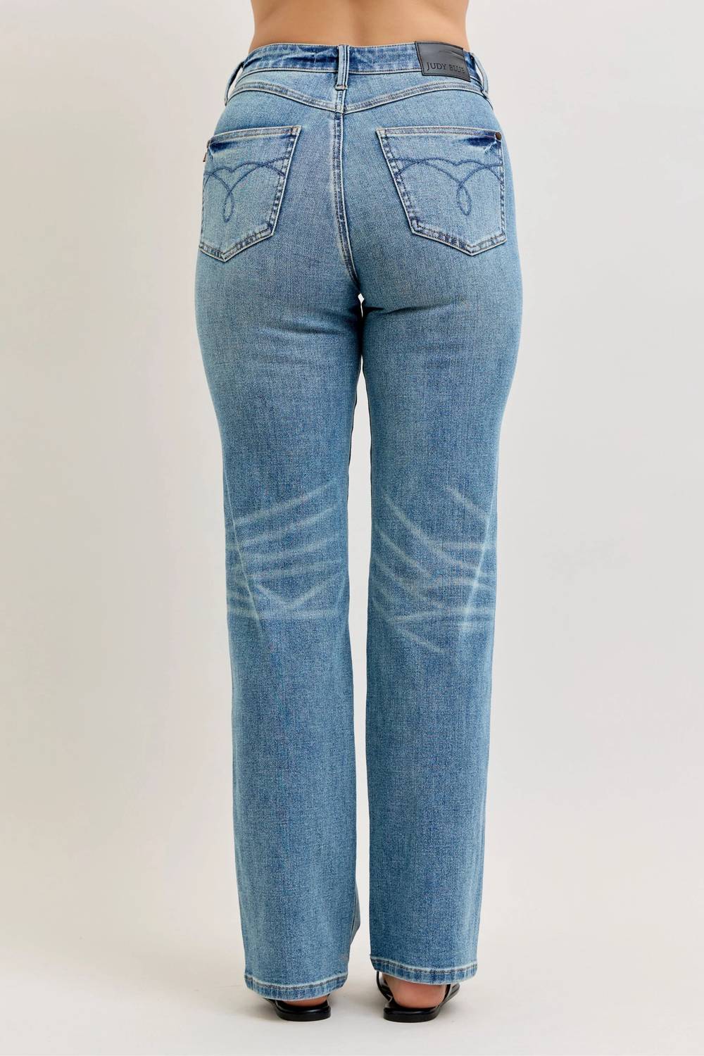 Judy Blue - High Waist Tummy Control Slim Straight Leg Jeans
