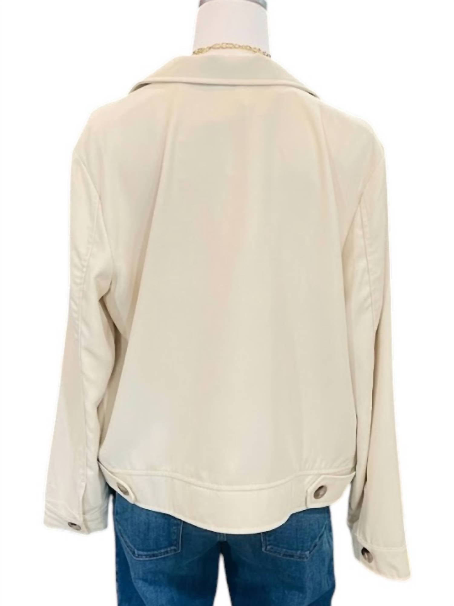 Umgee - Women's Collared Button Down Jacket