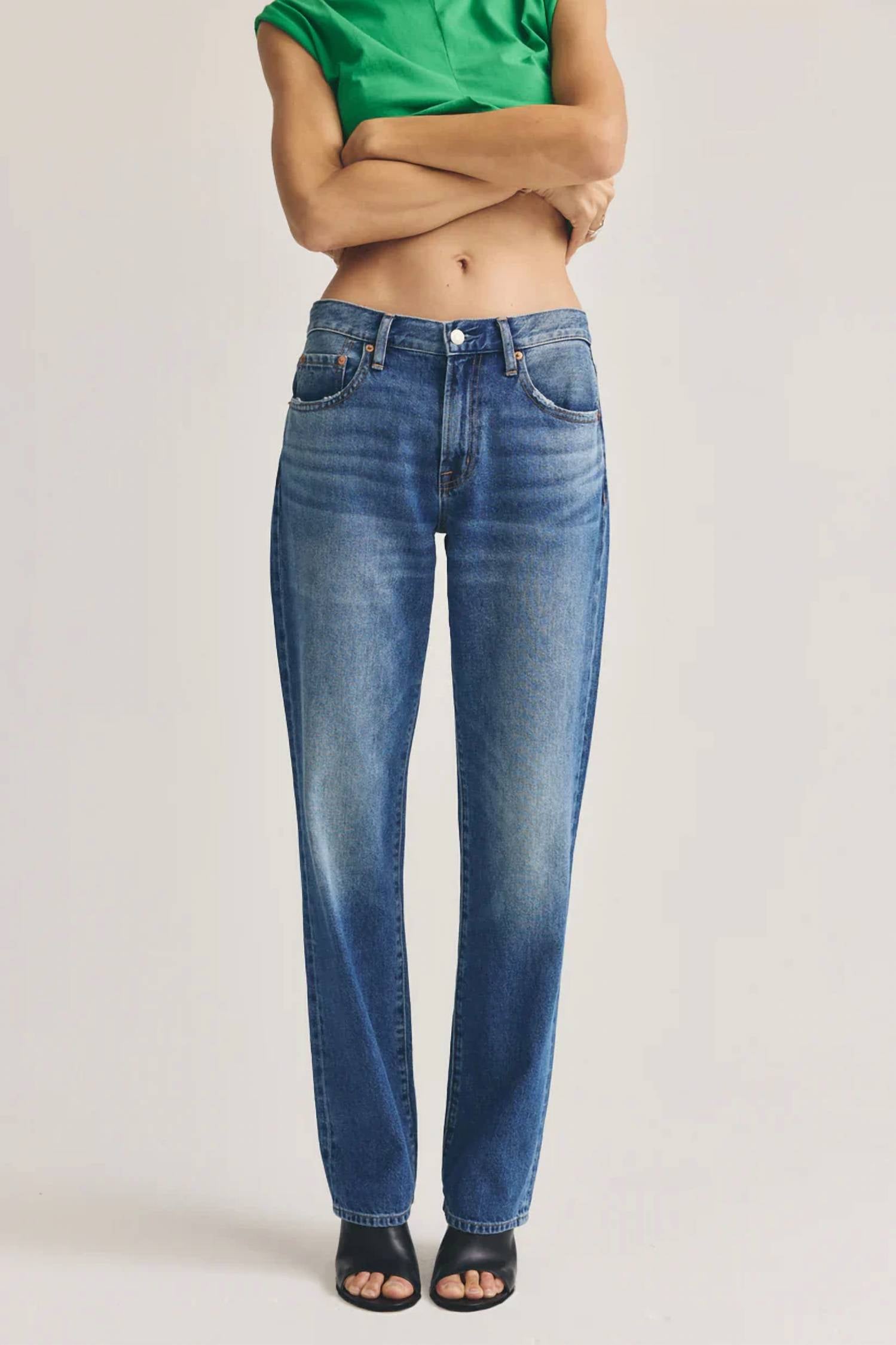 Pistola - Issa Mid Rise Relaxed Straight Jeans