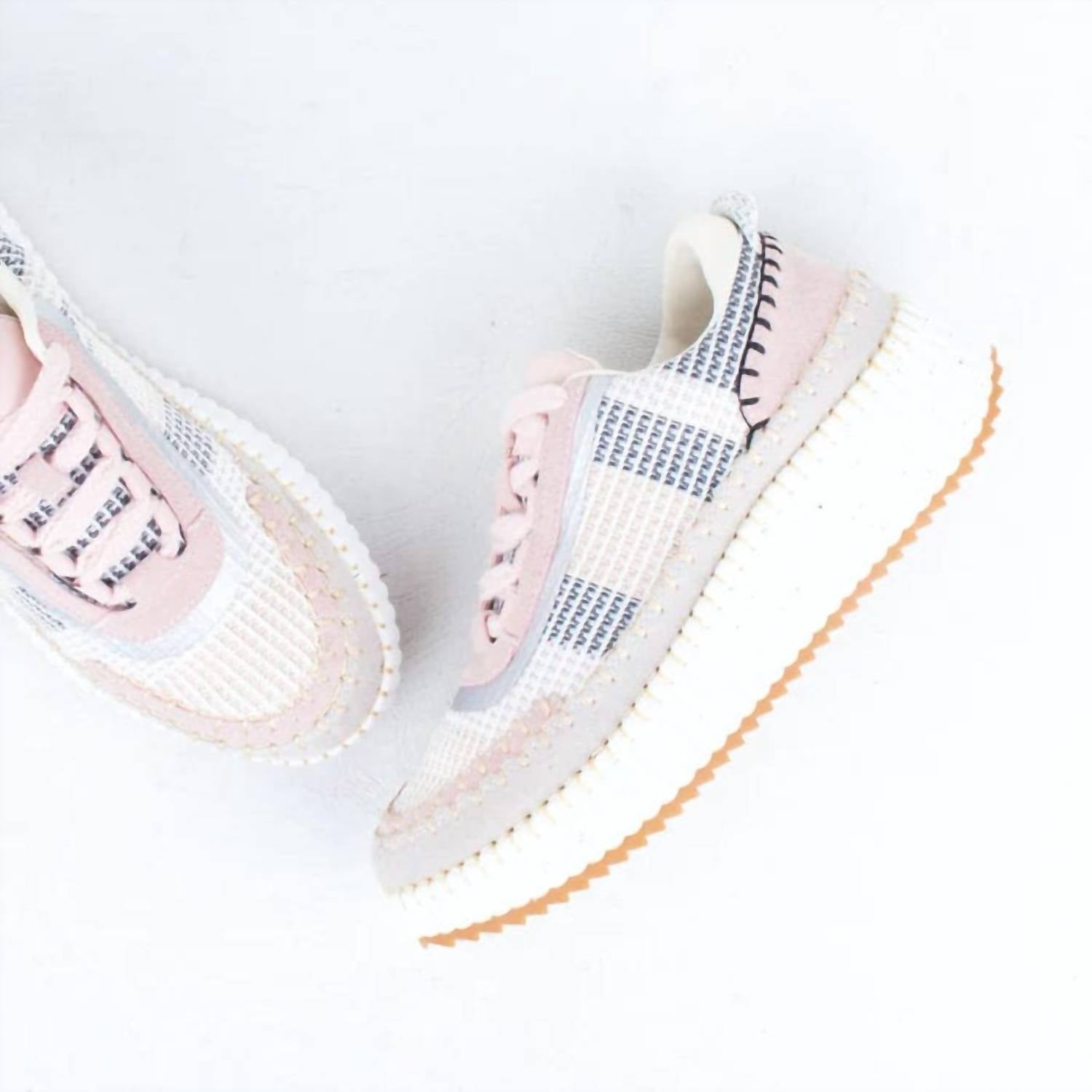 Gelato Women's Stella Sneaker in beige multi - women's sneaker - detail view
