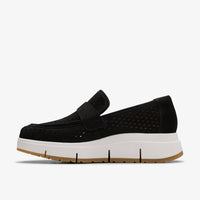 Clarks Women's Loriini Edge Shoe in black nubuck - women's sneaker - view 4