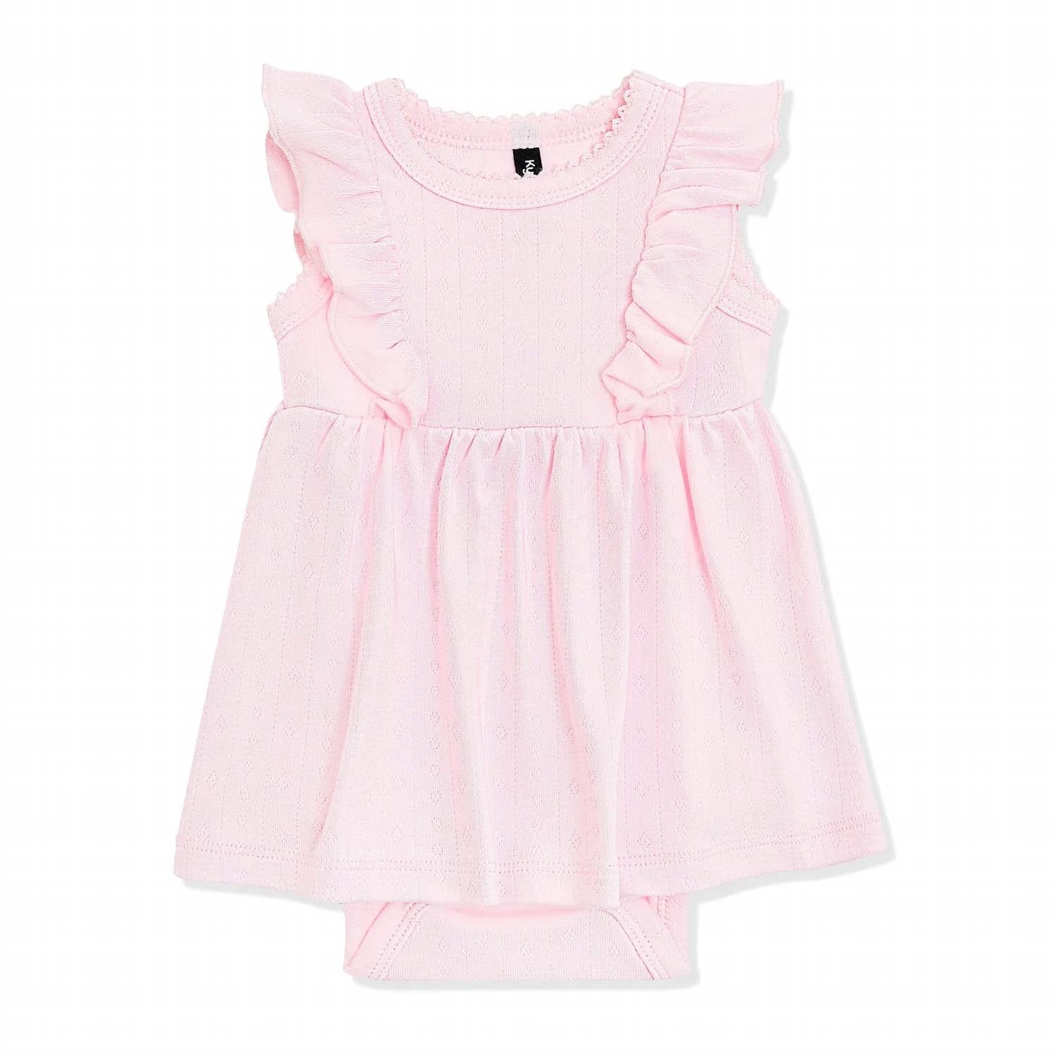 Kyte Baby - Girls Pointelle Bodysuit Dress