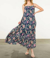 Thml - Strap Tie Floral Maxi Dress