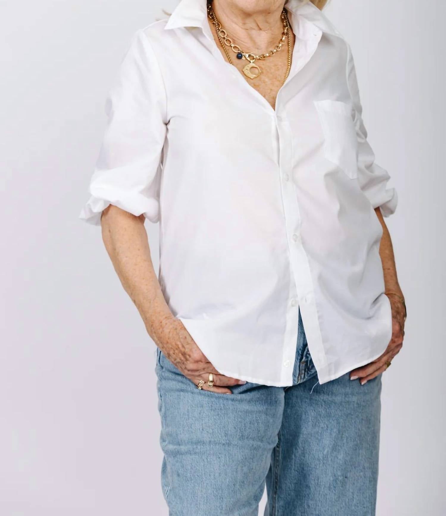 Shop Kmj - Meeghan Puff Sleeve Shirt