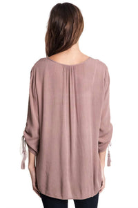 Umgee - Embroidered Baby Doll Top