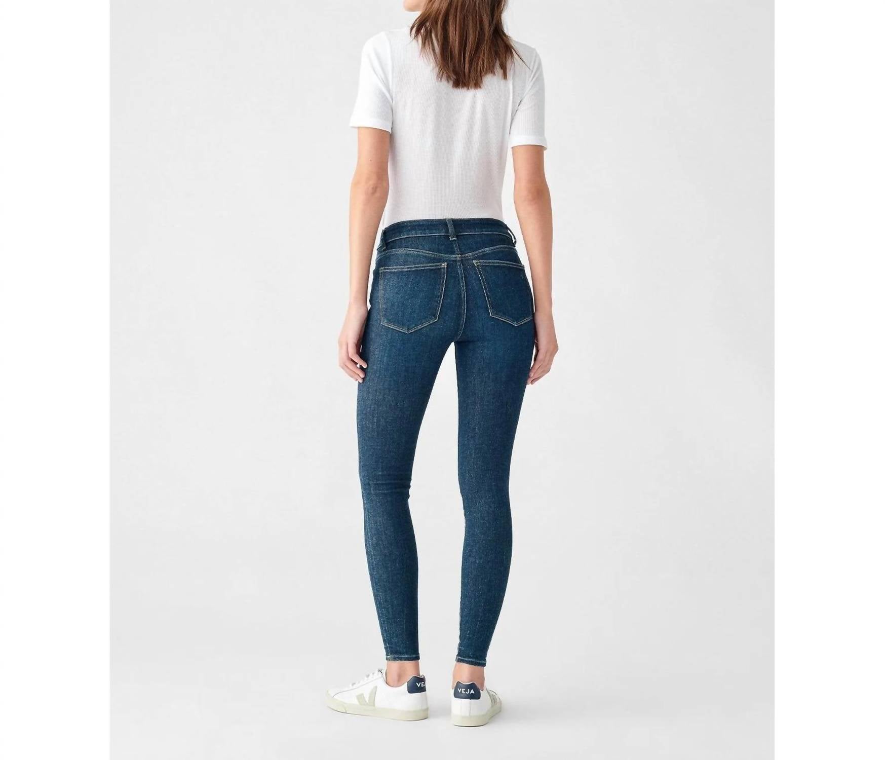 DL1961 - Women's Florence Midrise Ankle Skinny Jeans in dekalb - women's jeans - alternate view