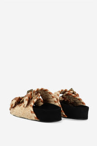 Isabel Marant - Women's Lennyo Leather-trimmed Raffia Sandals