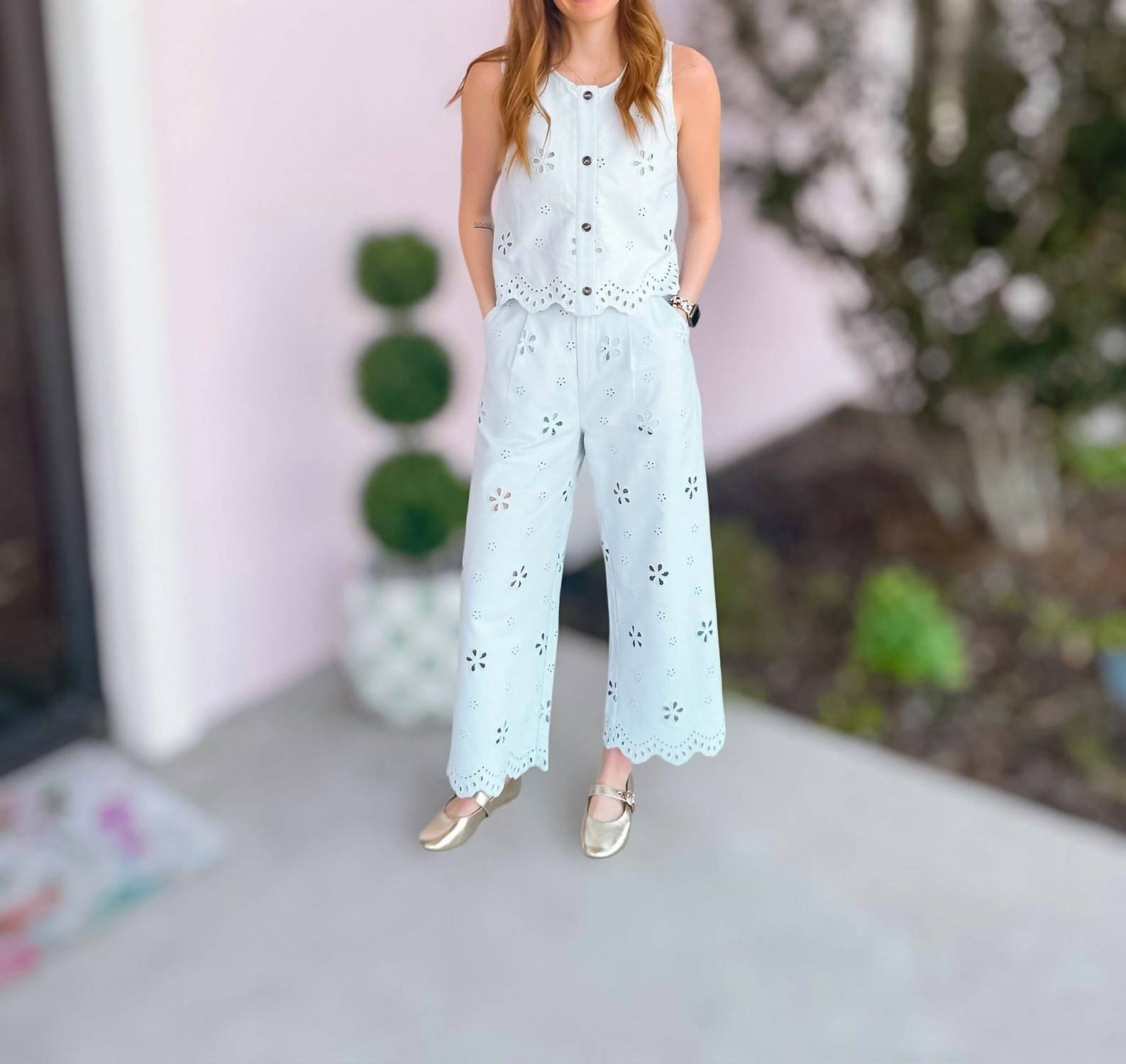Entro - Eyelet Pants