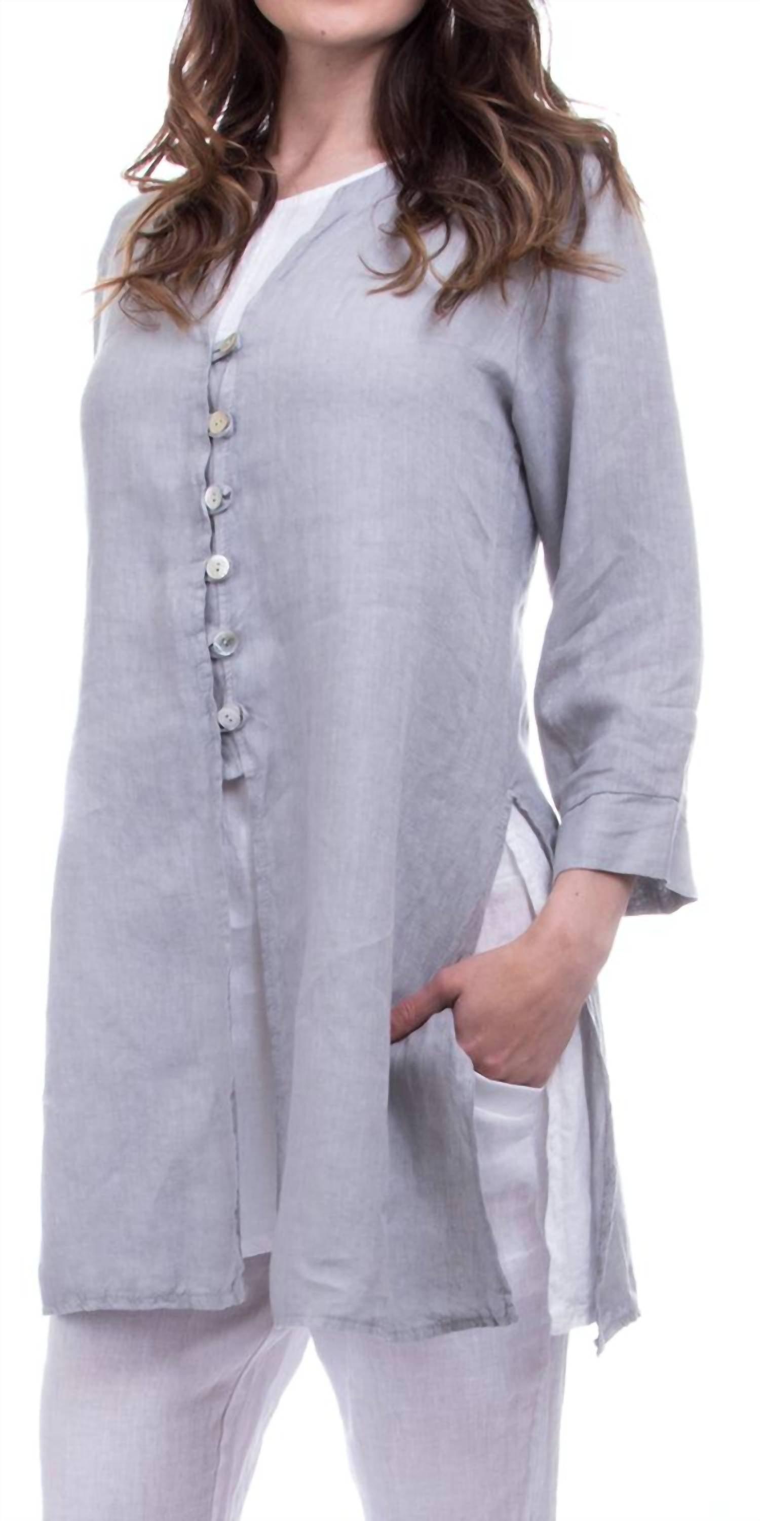 Gigi Moda - Tazia Button Frotn Tunic