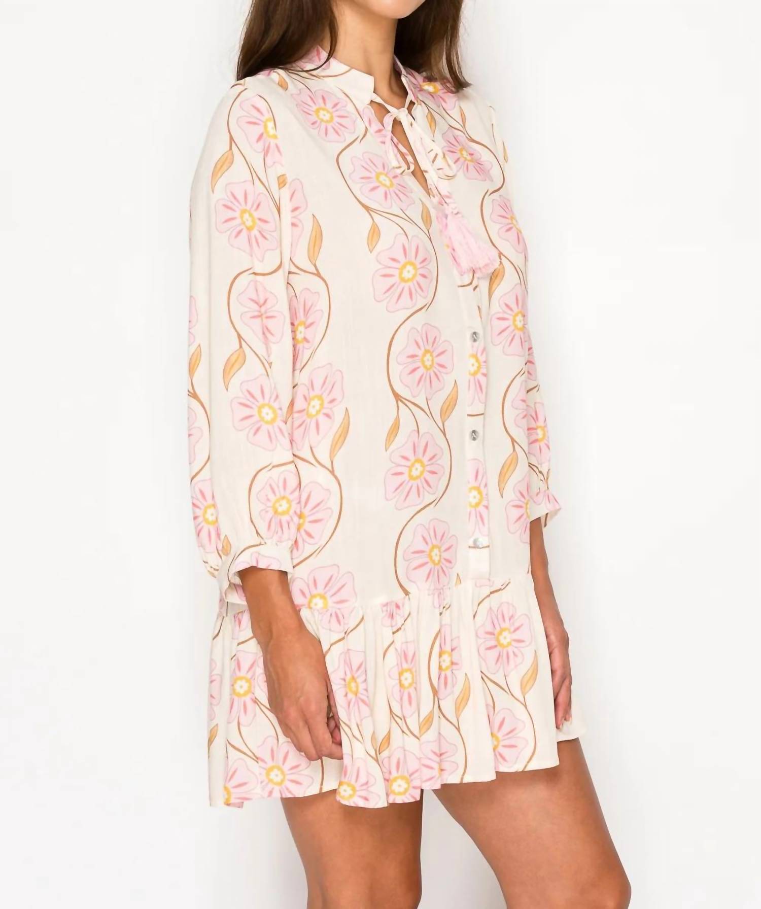 Meet Me In Santorini - Swirl Short Dress