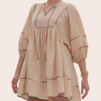 entro Fairytale Dream Dress in beige - women's dress - detail view