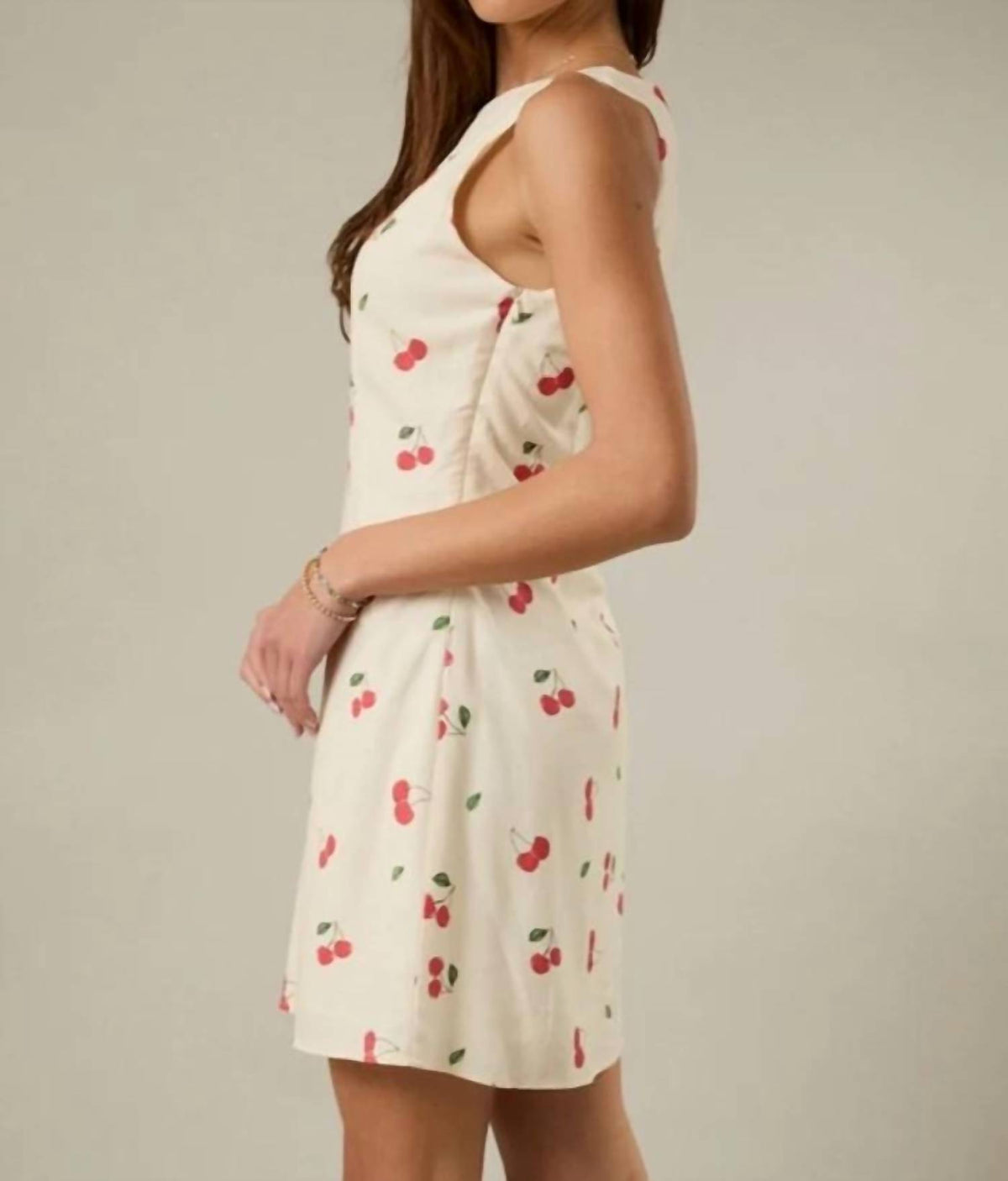 Sunday Edition - Cherry Printed Mini Dress