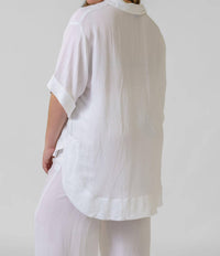 Mat Fashion - Linen Viscose Blouse - Plus