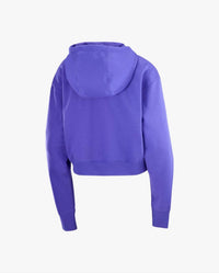 SALOMON Logo Crop Hoodie in liberty - women's top - view 5