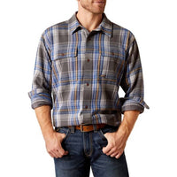 Ariat - Men's Rebar Heavy Flannel Long Sleeve Button Up Shirt
