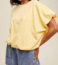 Wishlist - BUBBLE HEM KNIT TOP