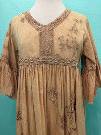 Paperlace - Women's Embroidered Tier Midi Dress