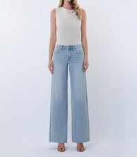 VERVET BY FLYING MONKEY Olivia Jeans in light wash denim - women's pants - view 5
