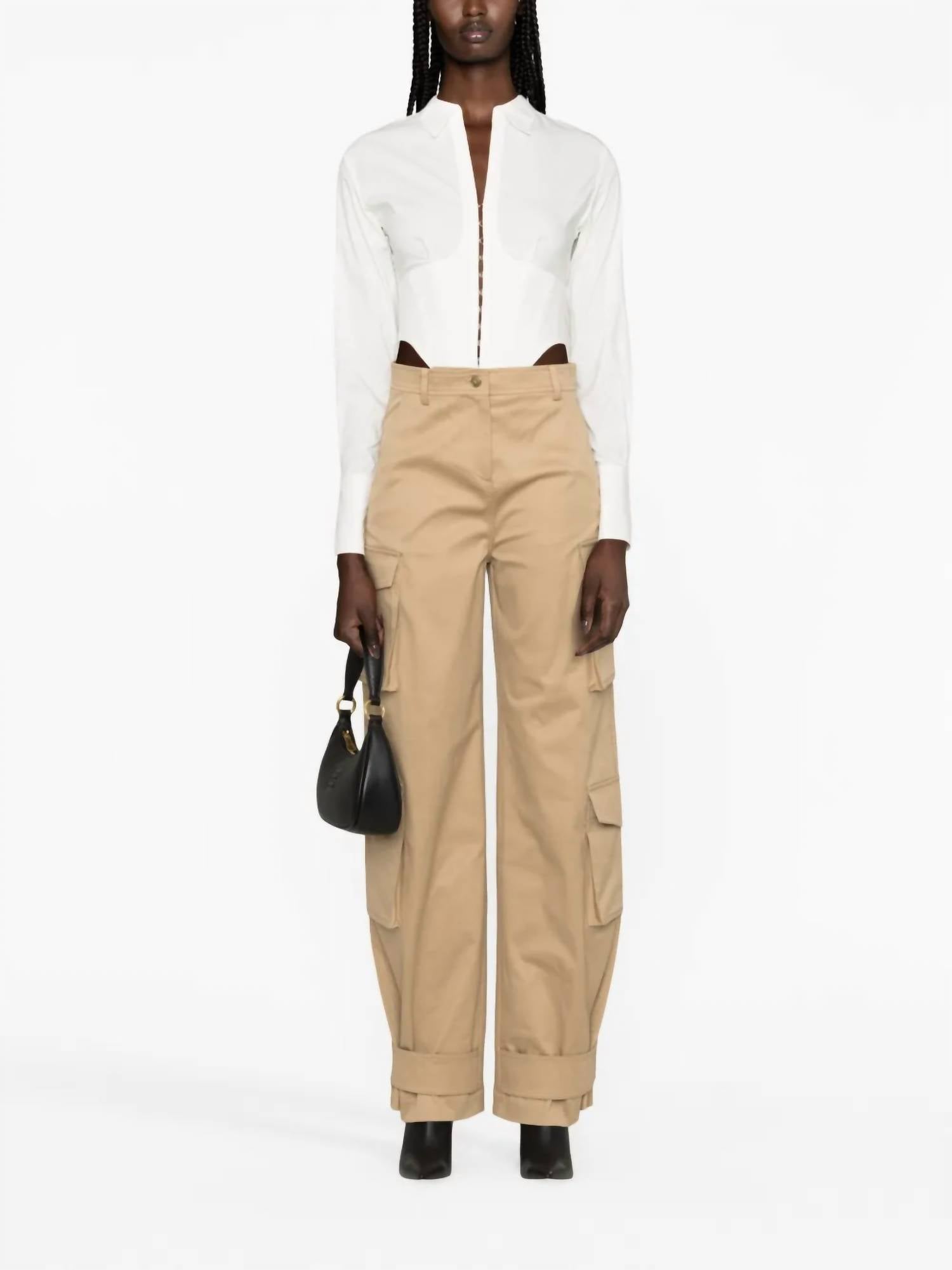 Valentino - High-waisted Cargo Trousers