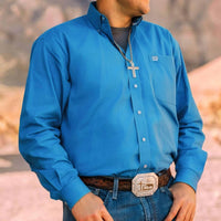 Montana Silversmiths - Men's Head Out West Buckle With Christian Cowboy