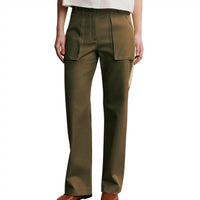 TWP Women's Isa Pant in dark olive - women's pants