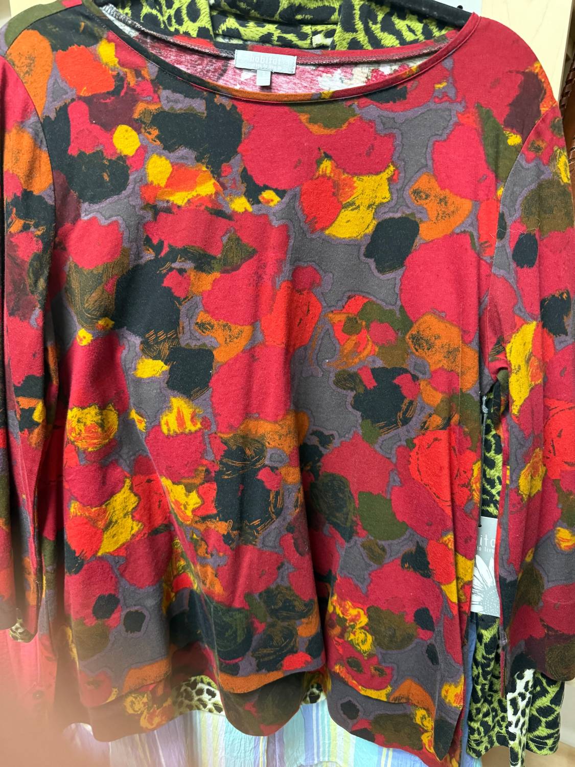 Habitat - Deep Hem Tee Collage Top