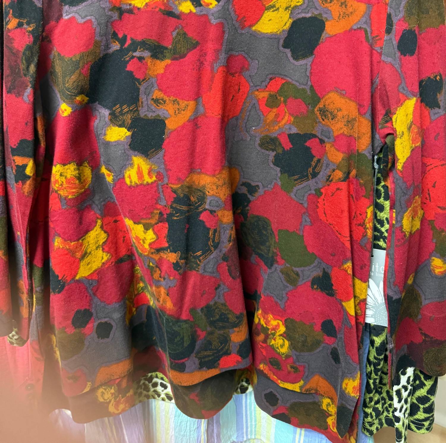 Habitat - Deep Hem Tee Collage Top