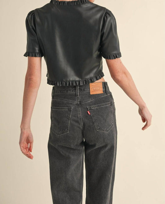 Mable - Rosemont Cropped Ruffle Top