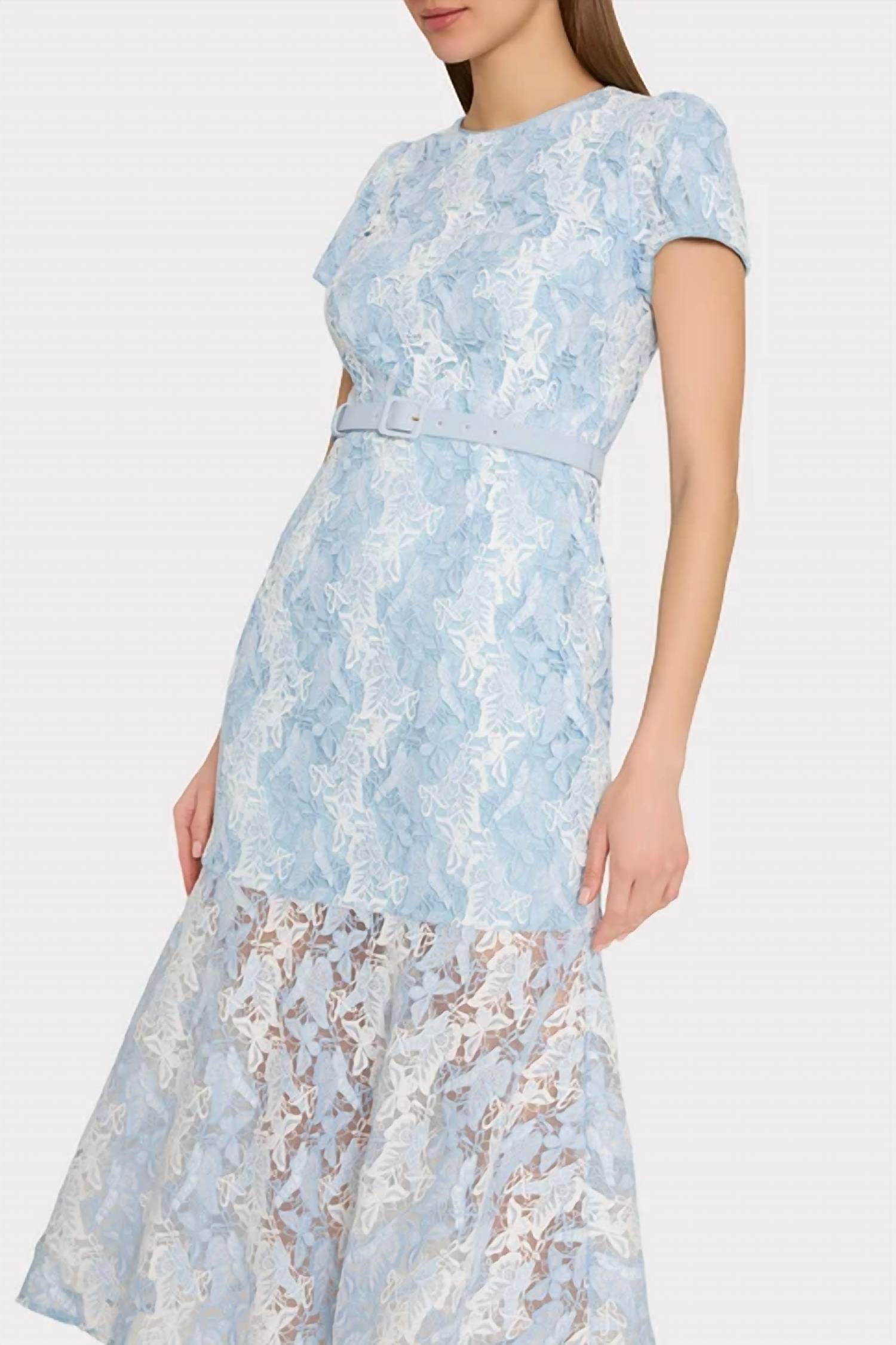 Milly - Tahlia Butterfly Lace Midi Dress