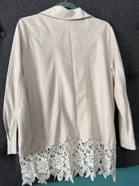 Origami - Women's Faux suede top button up
