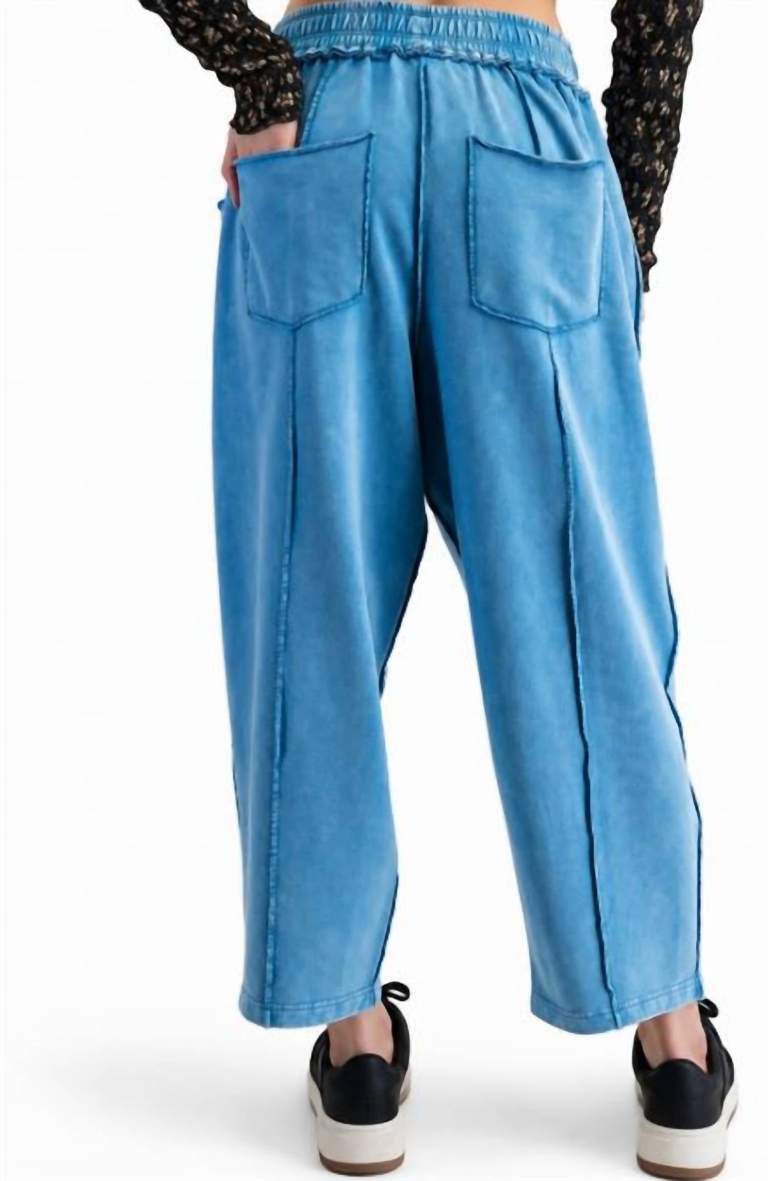 Easel - Phoenix Mineral Washed Barrel Pants