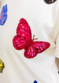 Queen Of Sparkles - Short Sleeve Butterfly Tee