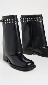 Free People - Women's Scorpio Studded Foldover Boot