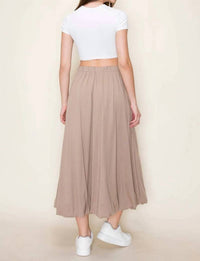 Tres Bien - Cotton Bubble Midi Skirt