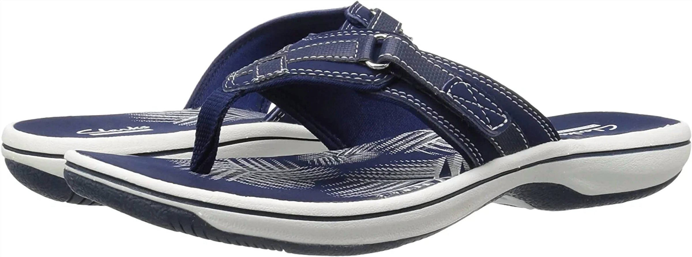 Clarks Women's Breeze Sea Slipper in navy - women's shoe