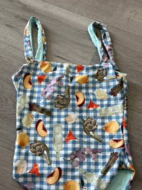 Aqua - Lisa Says Gah Printed One Piece Swimsuit