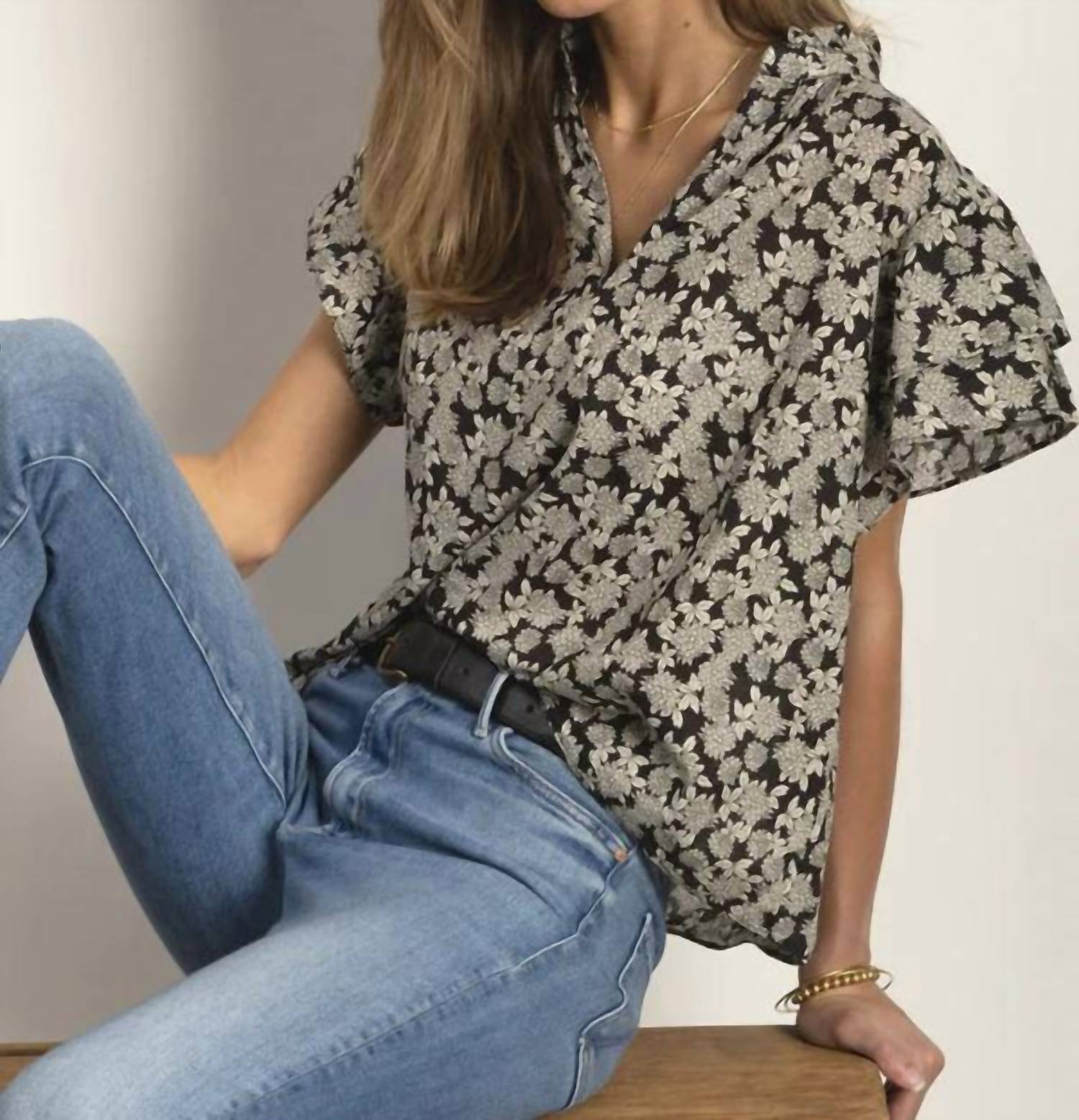 Dylan - Arden Flutter Sleeve Blouse