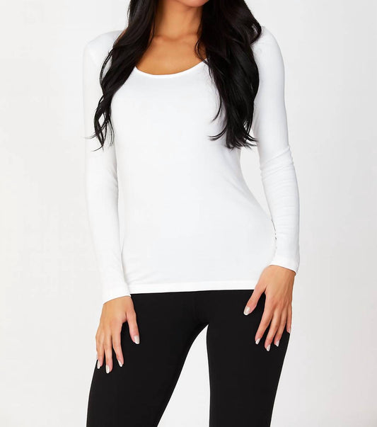 Angel Apparel - Long Sleeve Scoop Neck Top