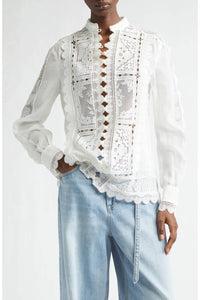 Zimmermann - Aster Embroidered Blouse