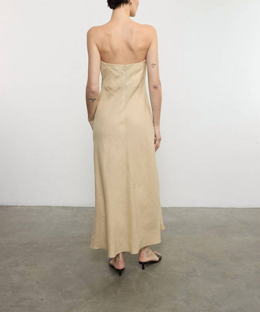 Enza Costa - LINEN BIAS DRESS
