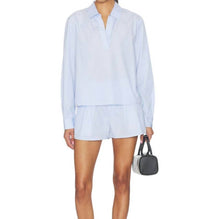 Frame - Striped Long Sleeve Pullover Top