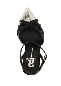 Andrea Women's Strappy Stiletto Sandal in black - women's sandal - alternate view
