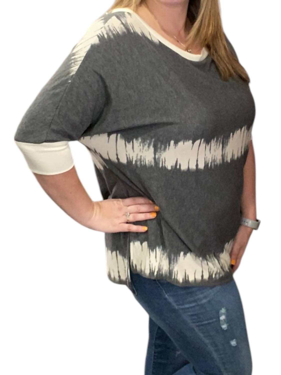 Honeyme - Elbow Sleeves Sweater