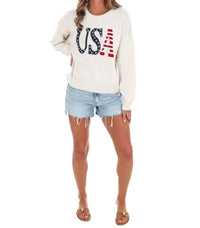 Le Lis - Born Free Usa Long Sleeve Sweater
