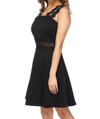 Tori Richard - Flirty Short Lace Sleeves Dress