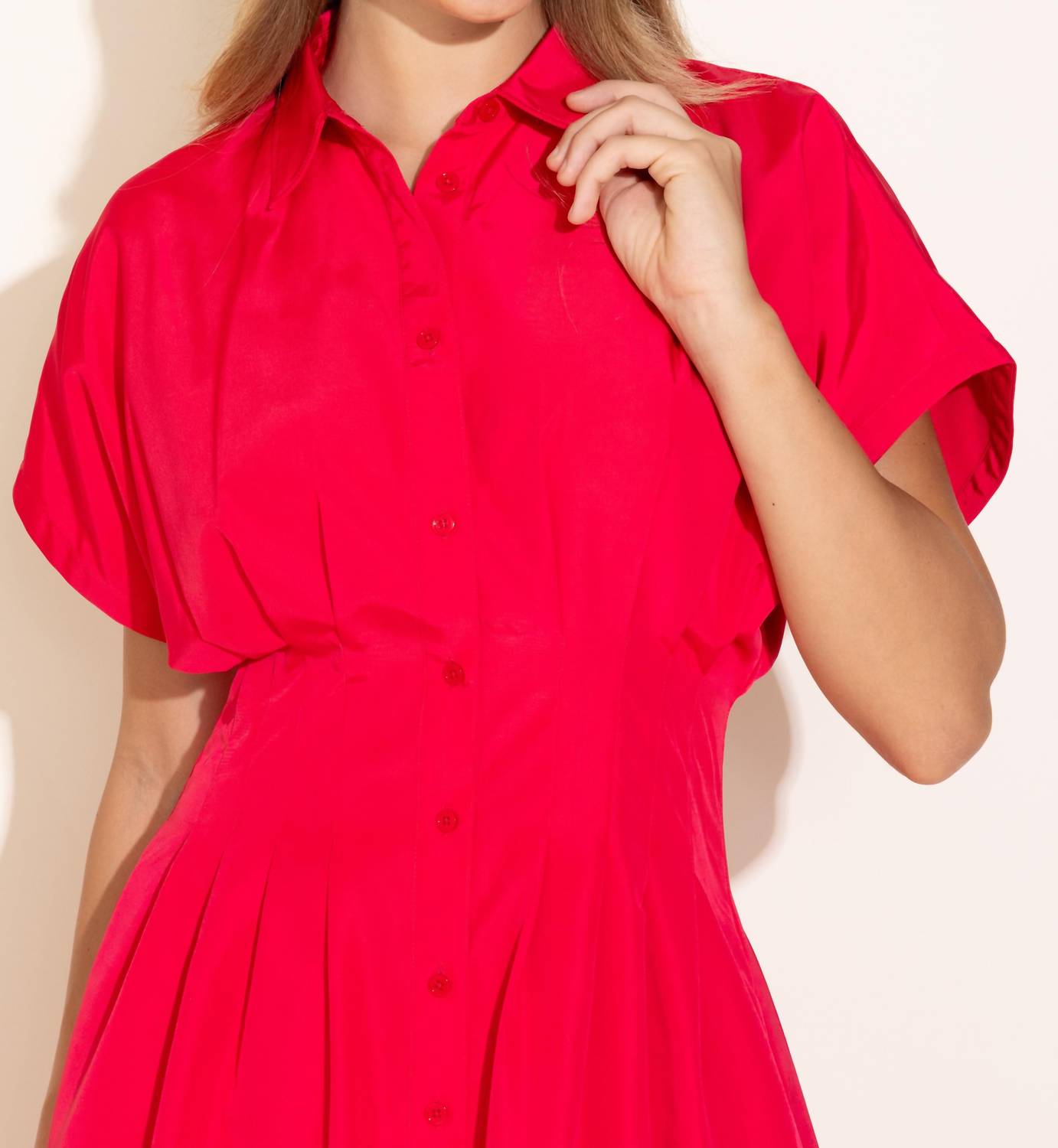 Alden Adair Becca Dress in poppy pink - women's dress - view 4