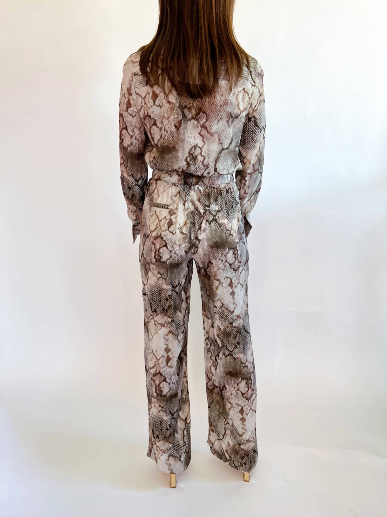 Karina Grimaldi - Snake Willow Print Pants