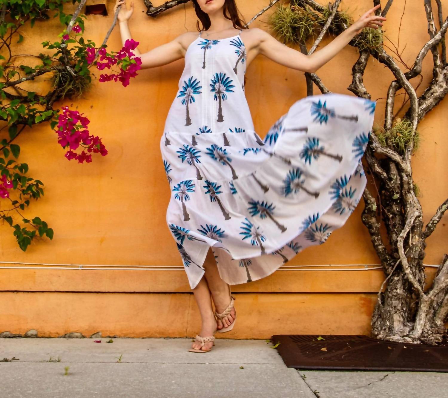 Pick Happy - Women's Pintuck Maxi Dress