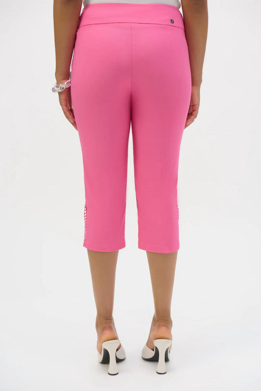 Joseph Ribkoff - Pull On Guipure Capri Pants