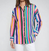 Vilagallo - Vibrant Striped Shirt